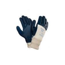 Ansell Hycron 27-607 Mavi Nitril Güvenlik Manşet Eldiven Kaplamalı
